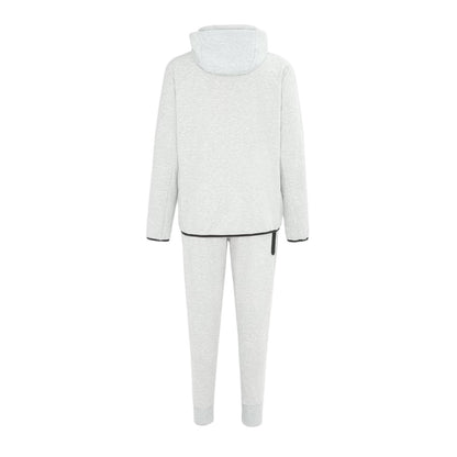 Light Grey - Back - Lonsdale Mens Tracksuit
