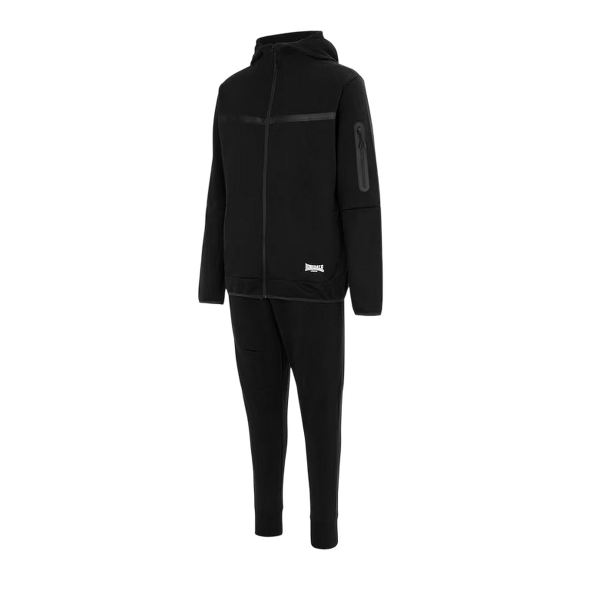 Black - Side - Lonsdale Mens Tracksuit