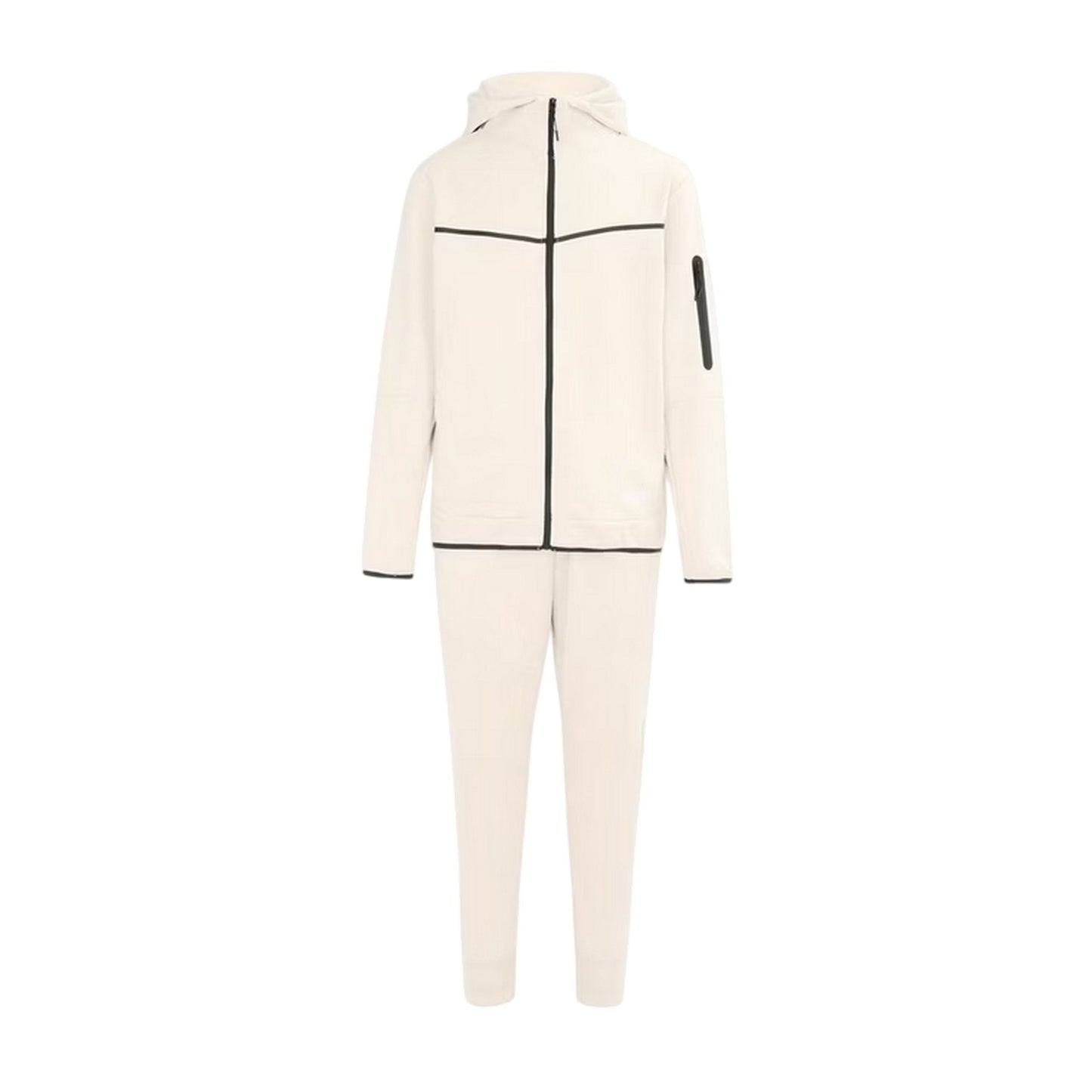 Off White - Front - Lonsdale Mens Tracksuit