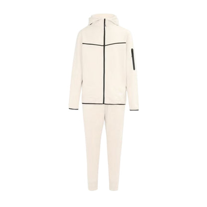 Off White - Front - Lonsdale Mens Tracksuit