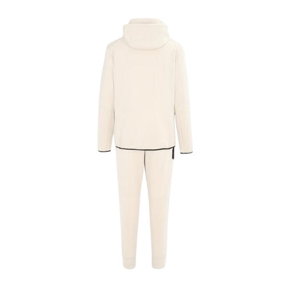 Off White - Back - Lonsdale Mens Tracksuit