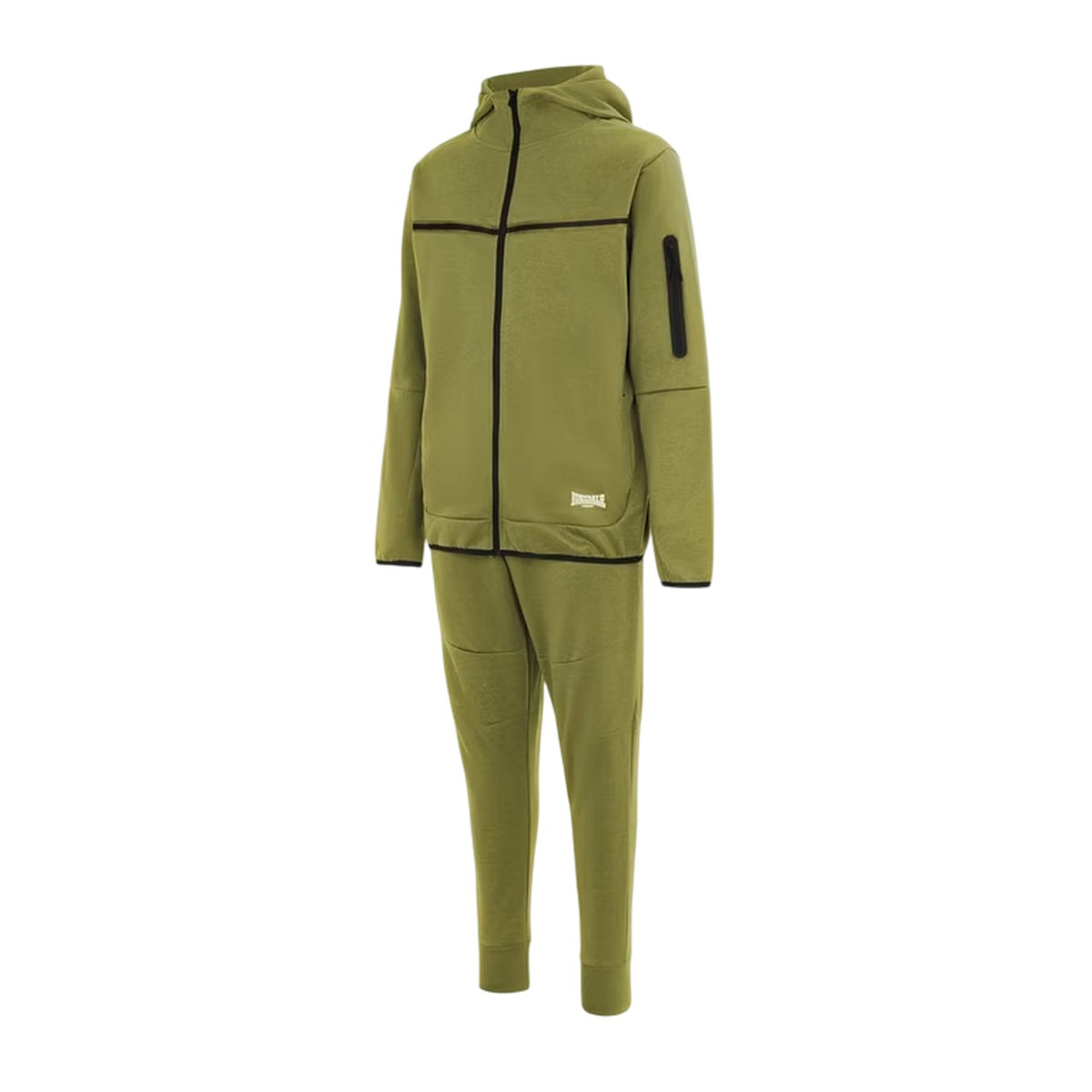 Olive - Side - Lonsdale Mens Tracksuit