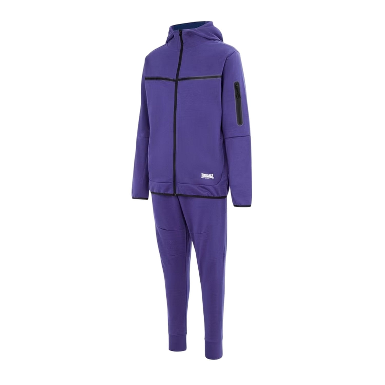 Purple - Side - Lonsdale Mens Tracksuit