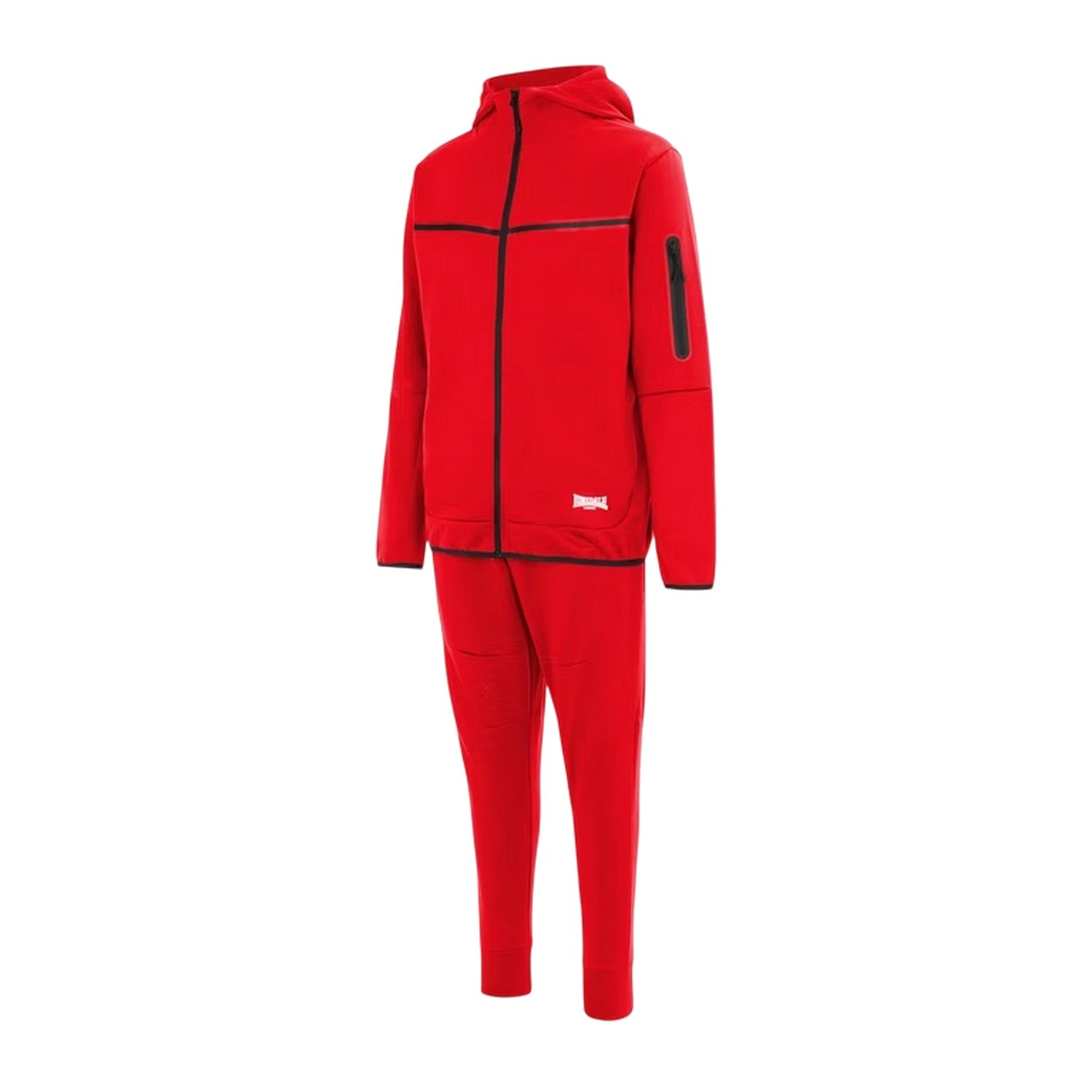 Red - Side - Lonsdale Mens Tracksuit