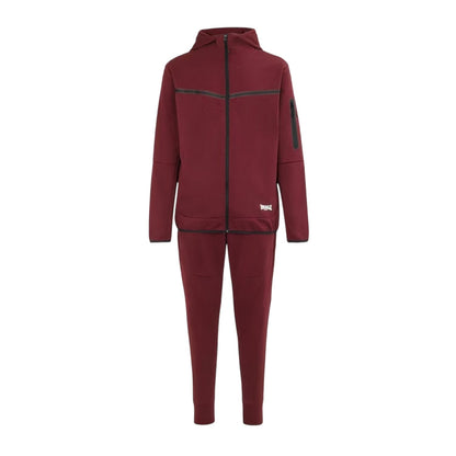 Burgundy - Front - Lonsdale Mens Tracksuit