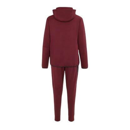 Burgundy - Back - Lonsdale Mens Tracksuit