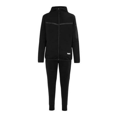 Black - Front - Lonsdale Mens Tracksuit