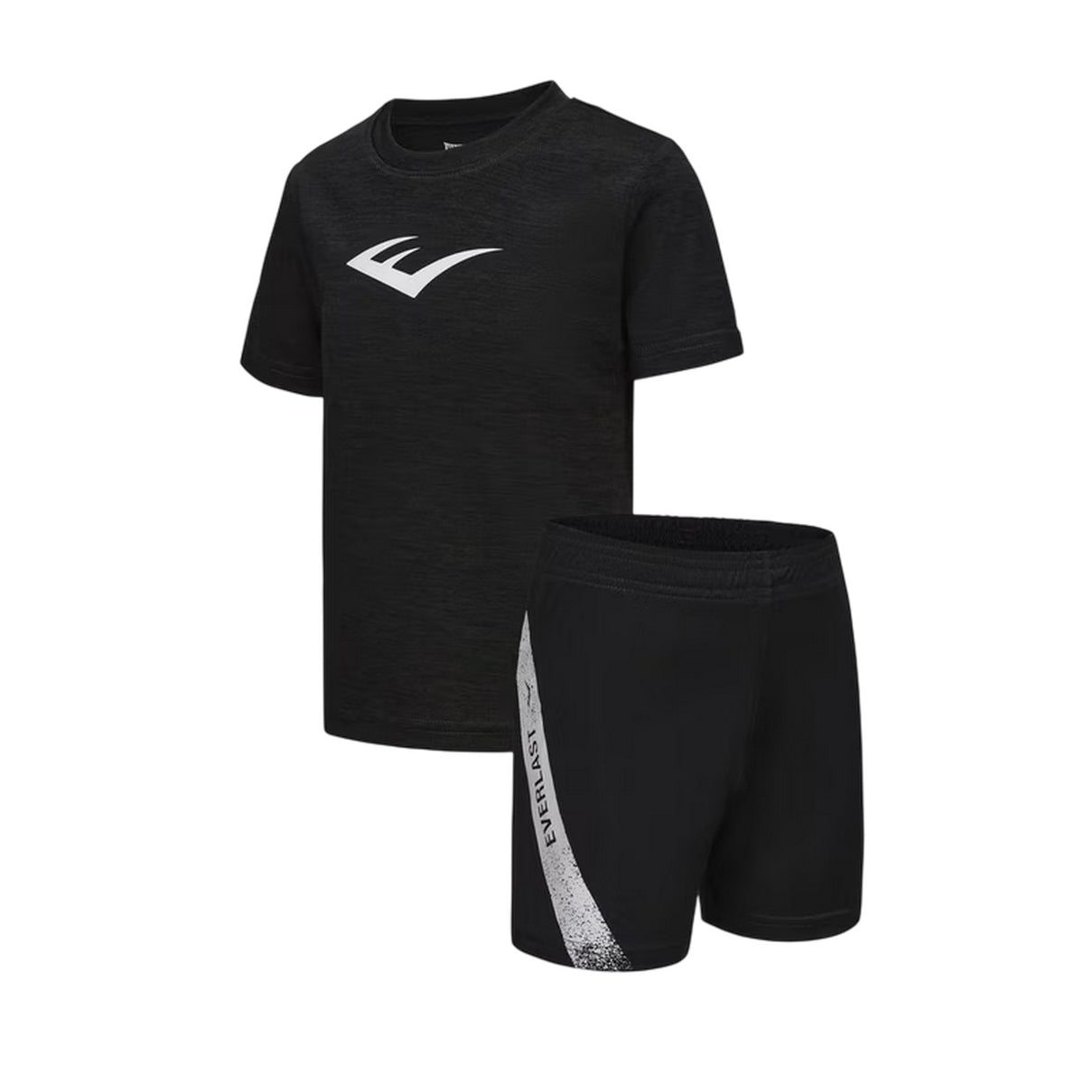 Black - Side - Everlast Childrens-Kids Flex Loungewear Set
