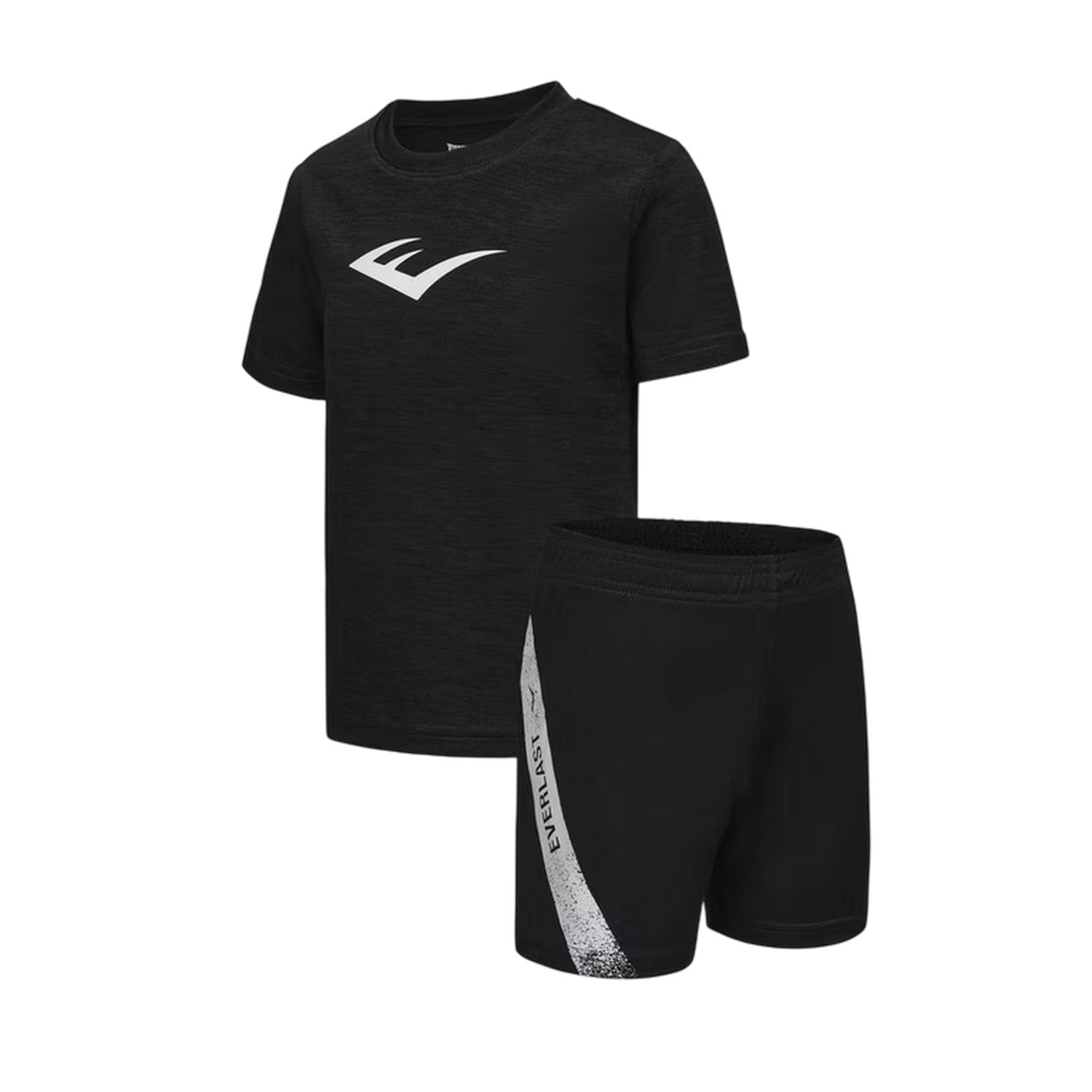 Black - Side - Everlast Childrens-Kids Flex Loungewear Set
