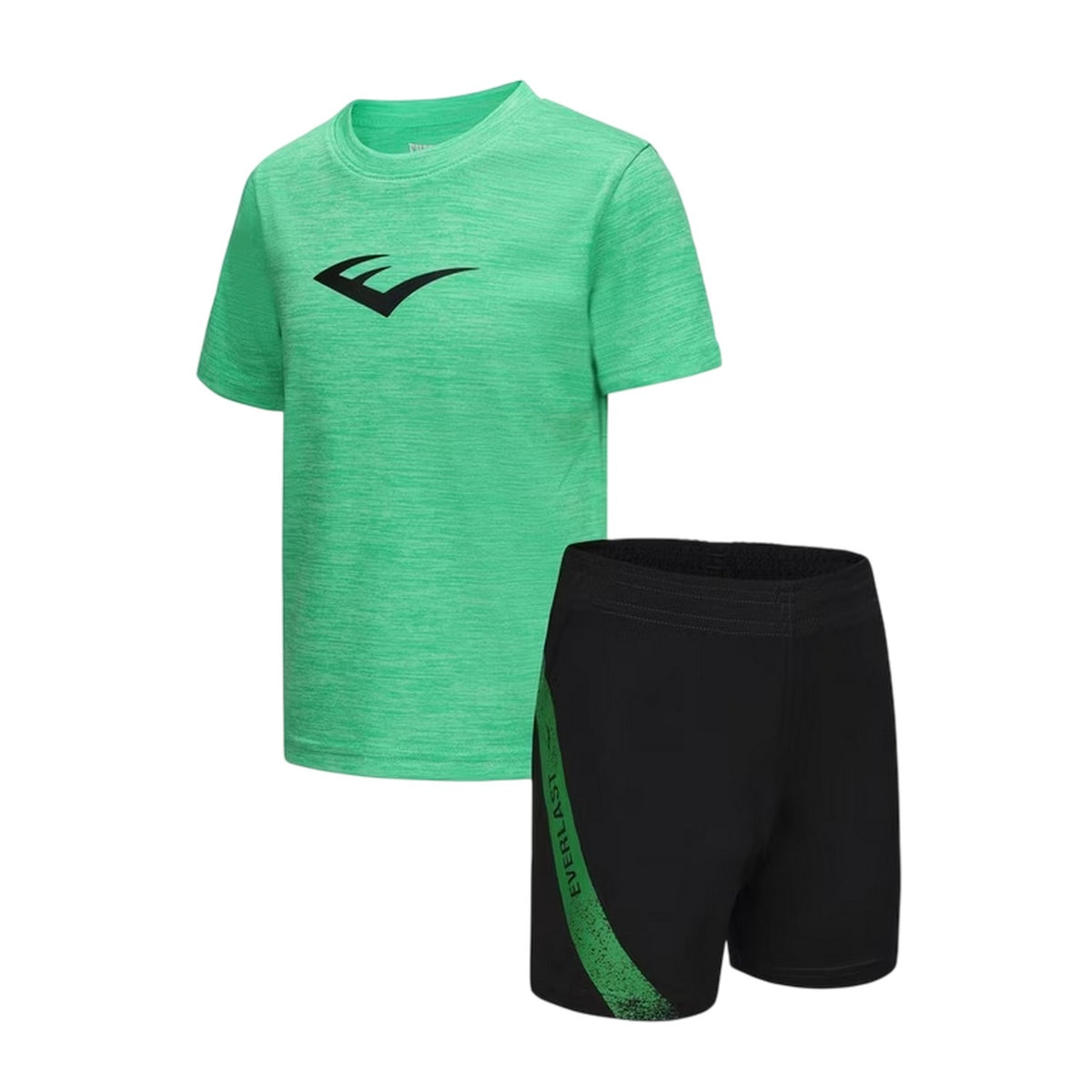Hyper Green - Side - Everlast Childrens-Kids Flex Loungewear Set