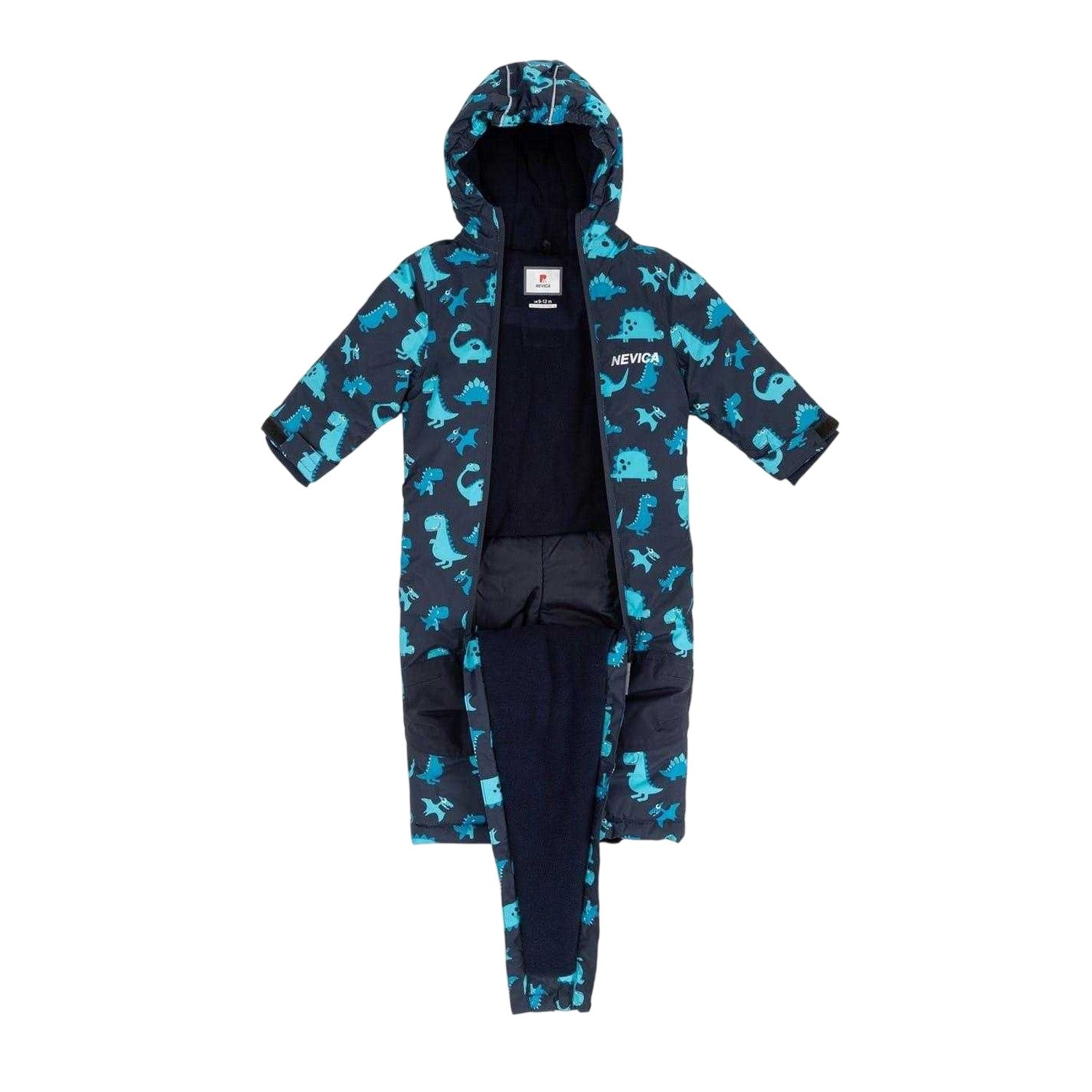 Blue - Side - Nevica Childrens-Kids Waterproof Ski Suit