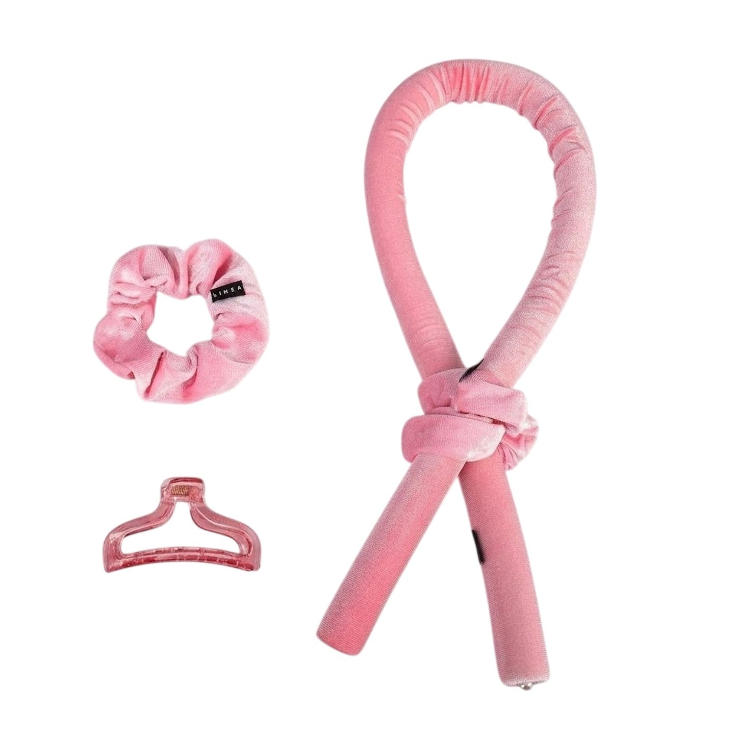 Pink - Back - Linea Heatless Hair Curlers