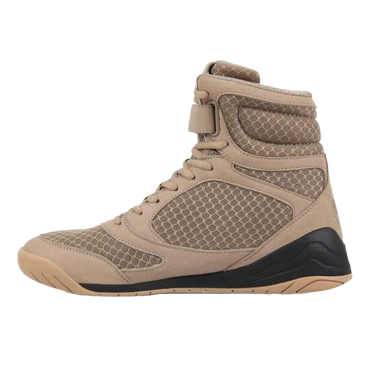 Beige - Back - Everlast Mens Mesh Boxing Boots