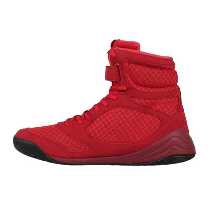 Red - Side - Everlast Mens Mesh Boxing Boots