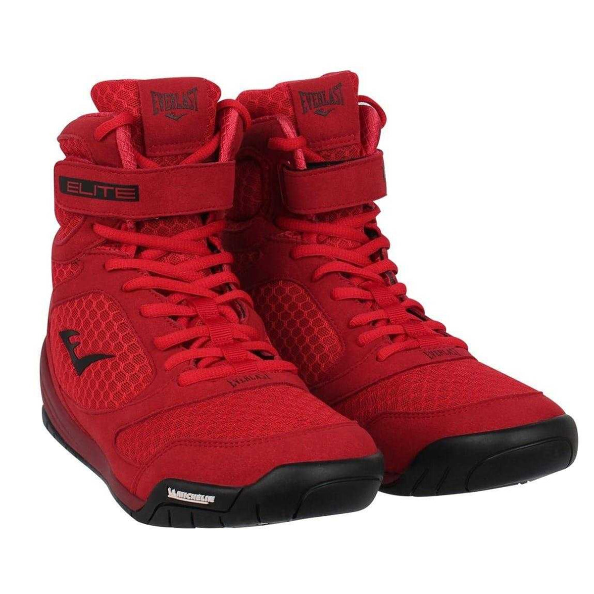Red - Pack Shot - Everlast Mens Mesh Boxing Boots