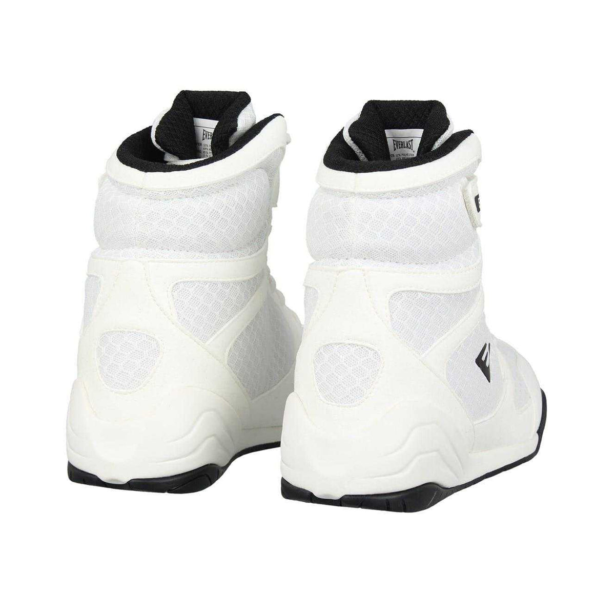 White - Back - Everlast Mens Mesh Boxing Boots