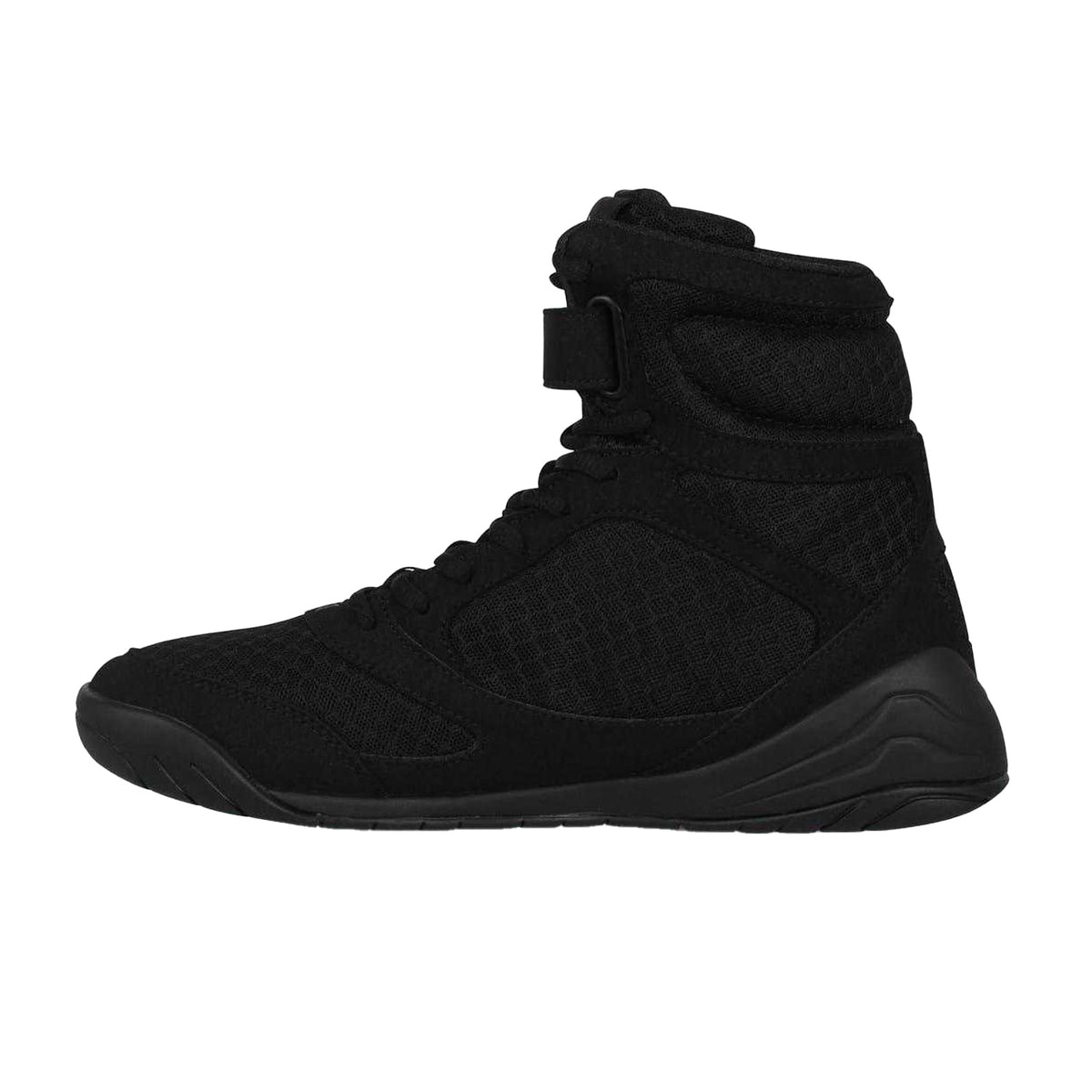 Black - Side - Everlast Mens Mesh Boxing Boots