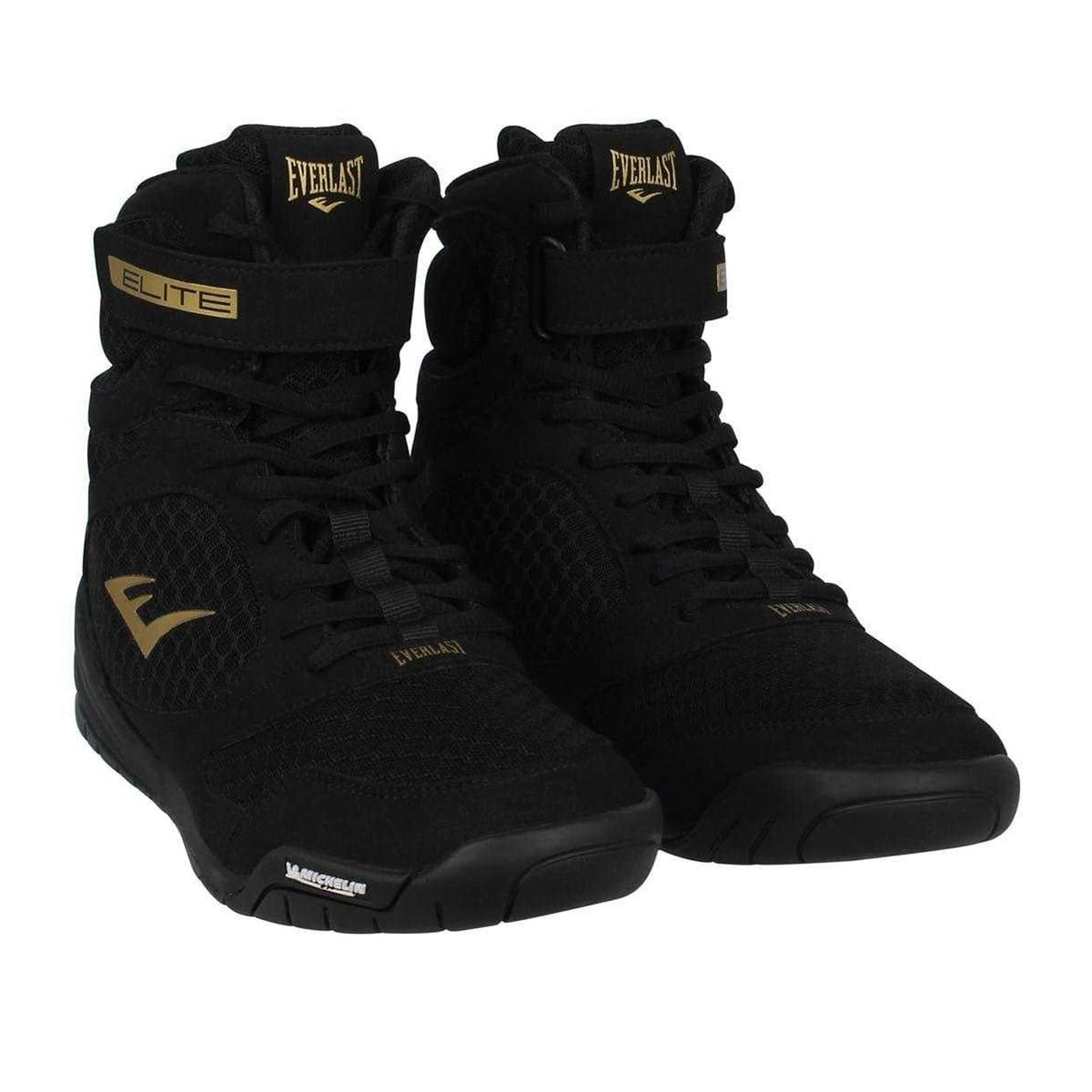 Black - Pack Shot - Everlast Mens Mesh Boxing Boots