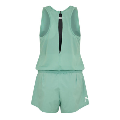 Mint - Back - Head Womens-Ladies Match III Tennis Romper