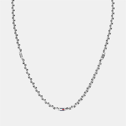 Silver - Front - Tommy Hilfiger Mens Gold Plated Stainless Steel Necklace