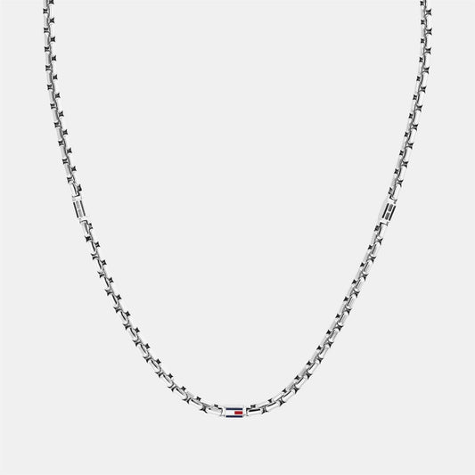 Silver - Front - Tommy Hilfiger Mens Gold Plated Stainless Steel Necklace