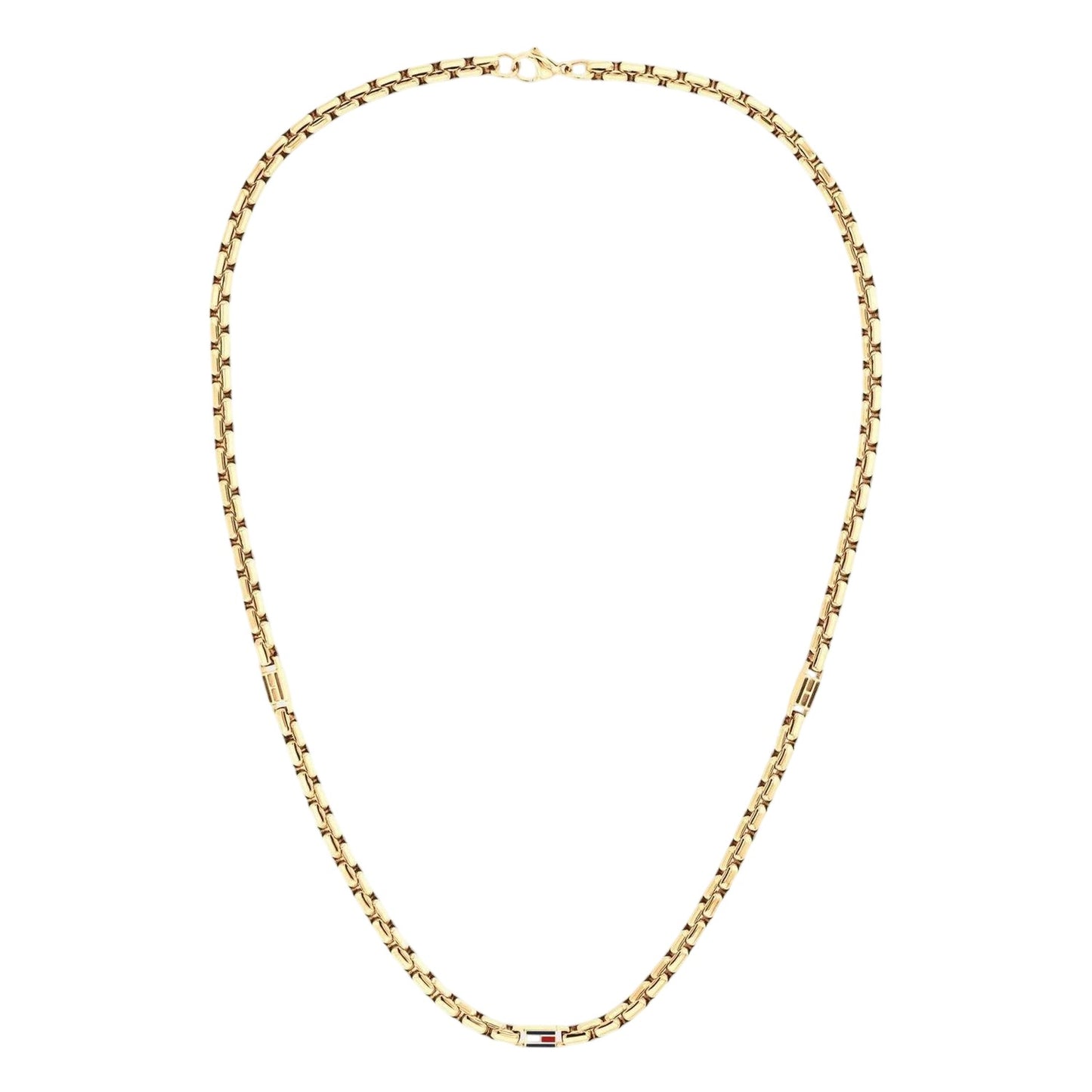Gold - Front - Tommy Hilfiger Mens Gold Plated Stainless Steel Necklace