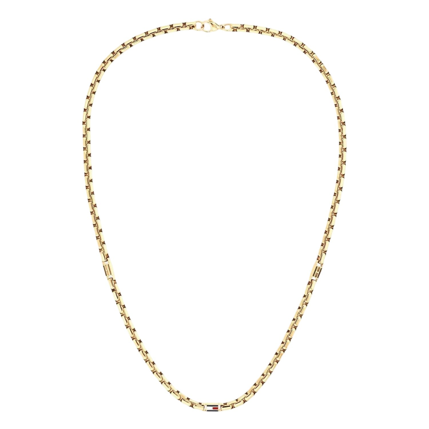 Gold - Front - Tommy Hilfiger Mens Gold Plated Stainless Steel Necklace