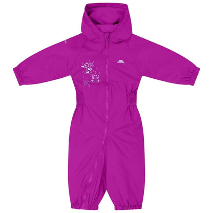 Purple Orchid - Front - Trespass Childrens-Kids Regular Snowsuit