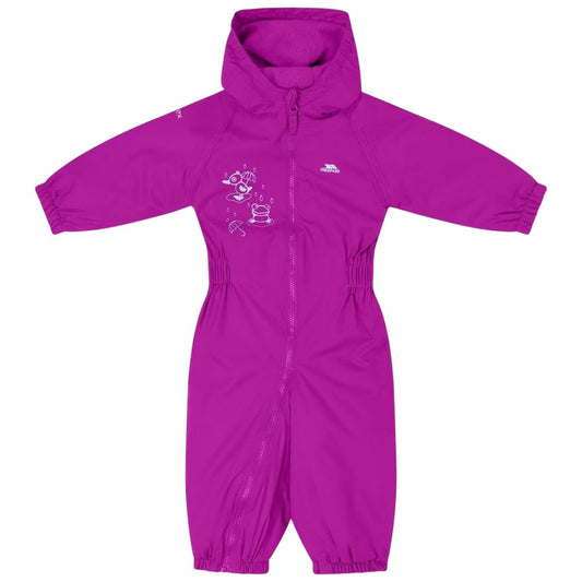 Purple Orchid - Front - Trespass Childrens-Kids Regular Snowsuit