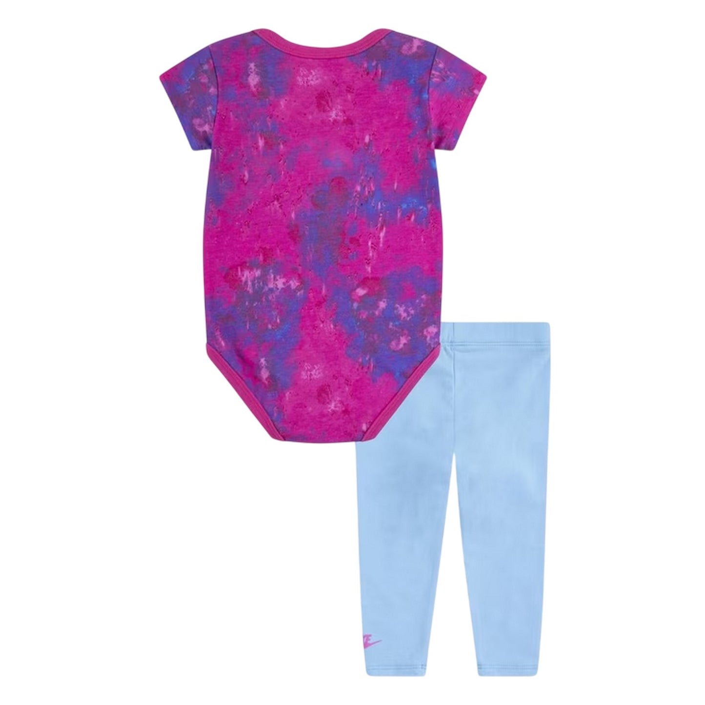 Aquarius Blue - Back - Nike Baby Girls Short-Sleeved Top And Leggings Set