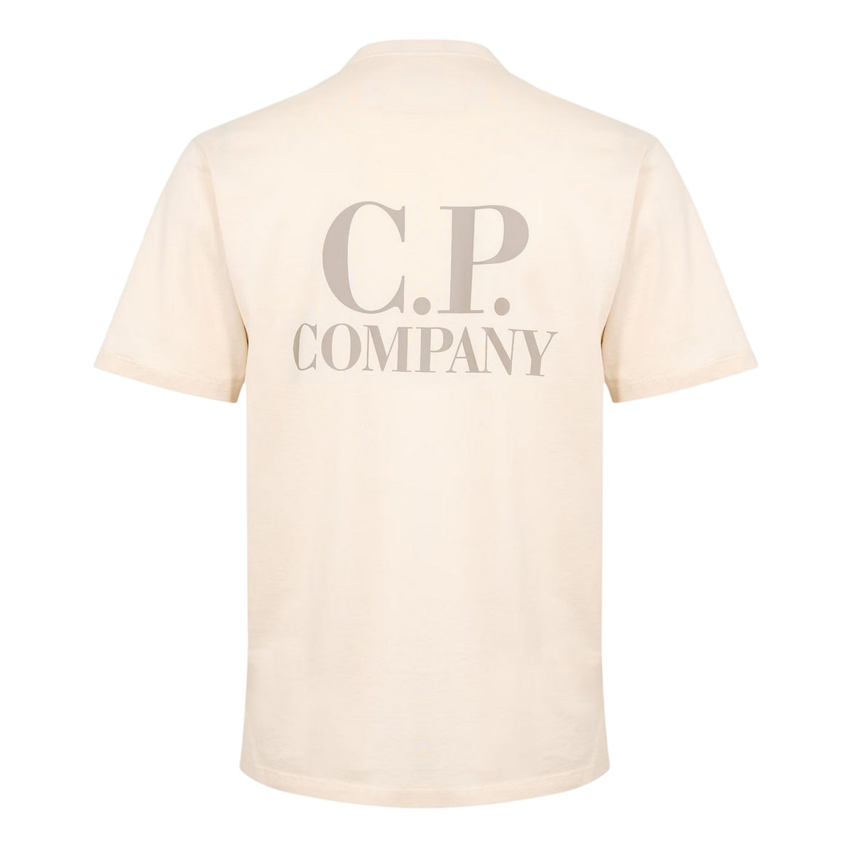 Frozen - Back - C.P. Company Mens Double Logo Cotton Relaxed Fit Casual T-Shirt