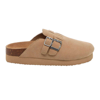 Taupe - Front - Rocket Dog Womens-Ladies Abel Plus Suede Platform Clogs