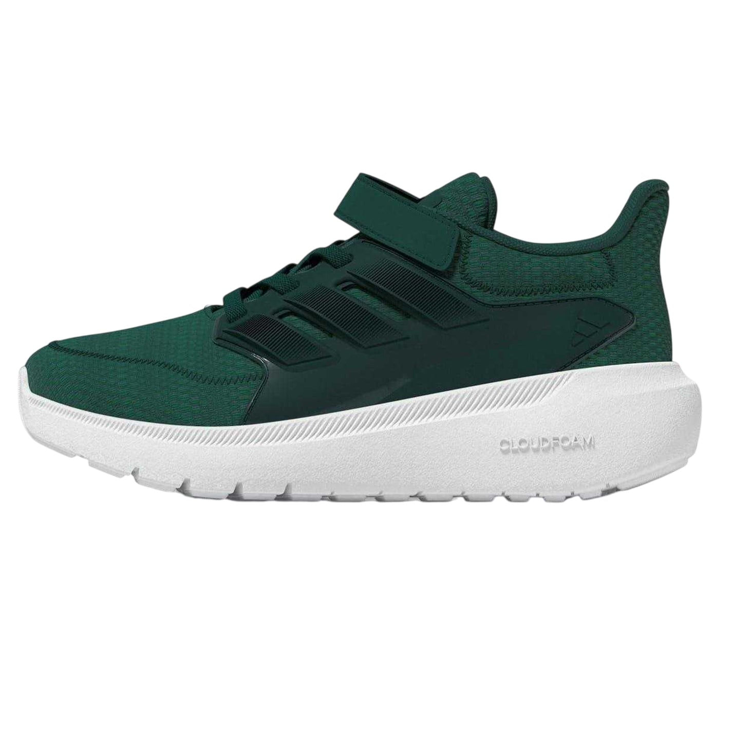 Green - Side - Adidas Childrens-Kids Ultimashow 3 Stripes Cloudfoam Trainers