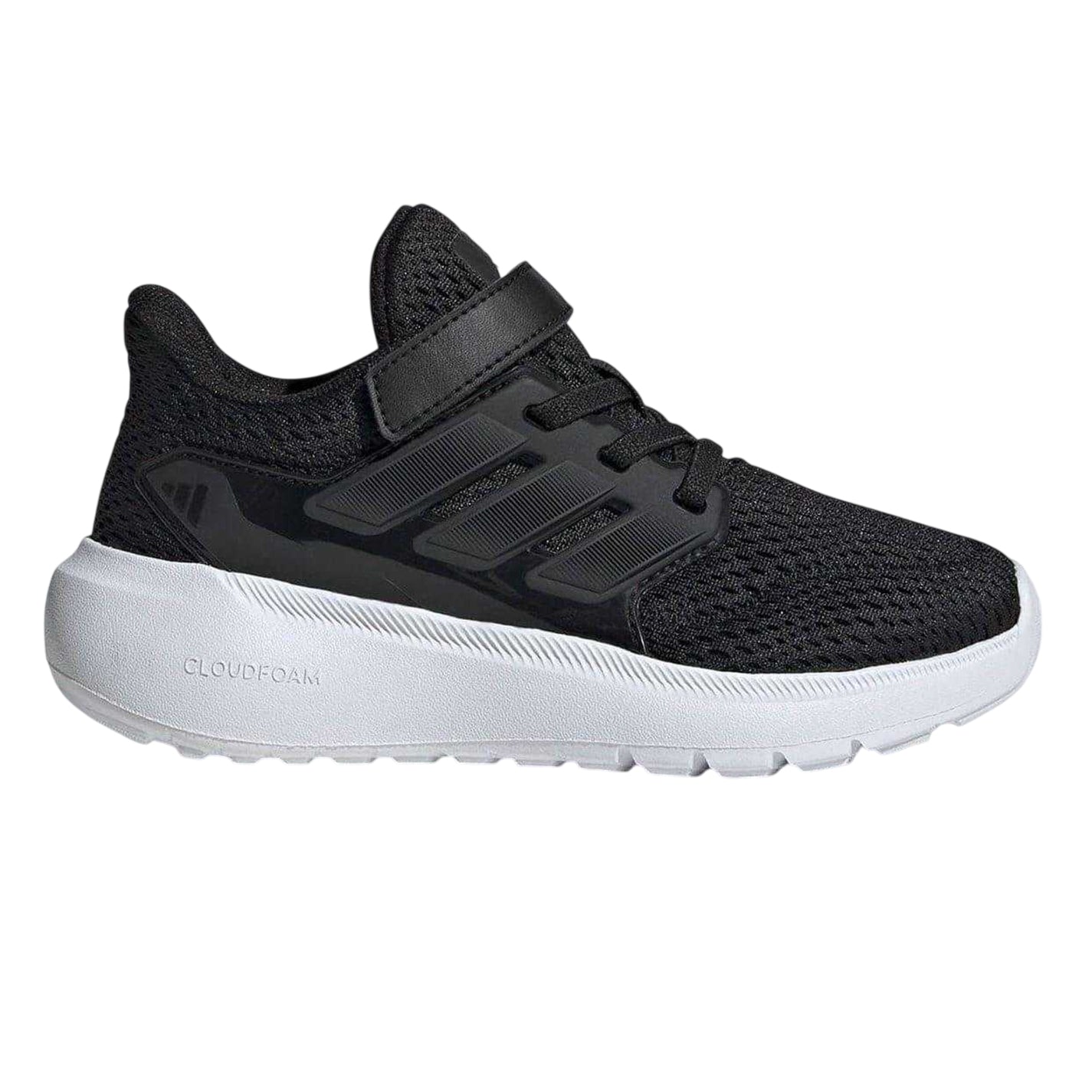 Black-White - Front - Adidas Childrens-Kids Ultimashow 3 Stripes Cloudfoam Trainers