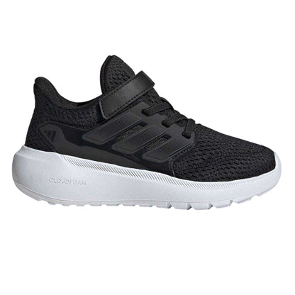 Black-White - Front - Adidas Childrens-Kids Ultimashow 3 Stripes Cloudfoam Trainers