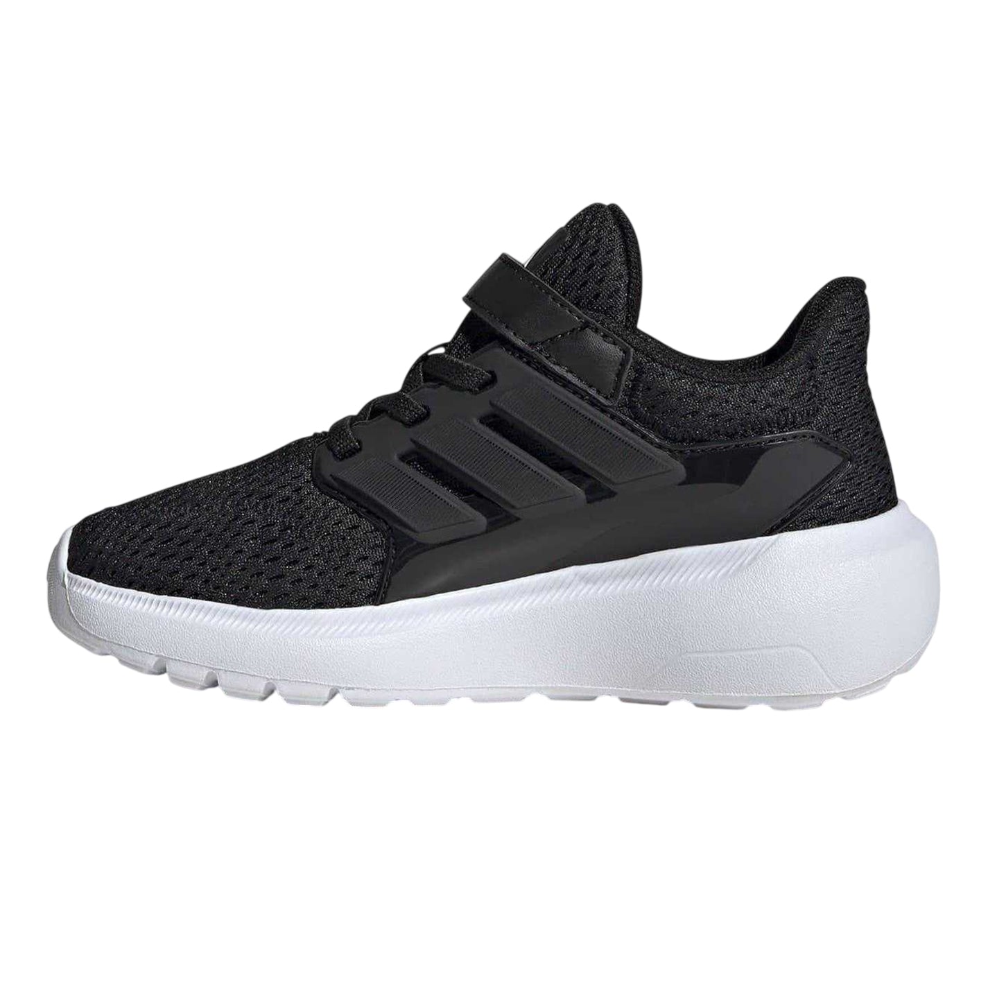 Black-White - Side - Adidas Childrens-Kids Ultimashow 3 Stripes Cloudfoam Trainers