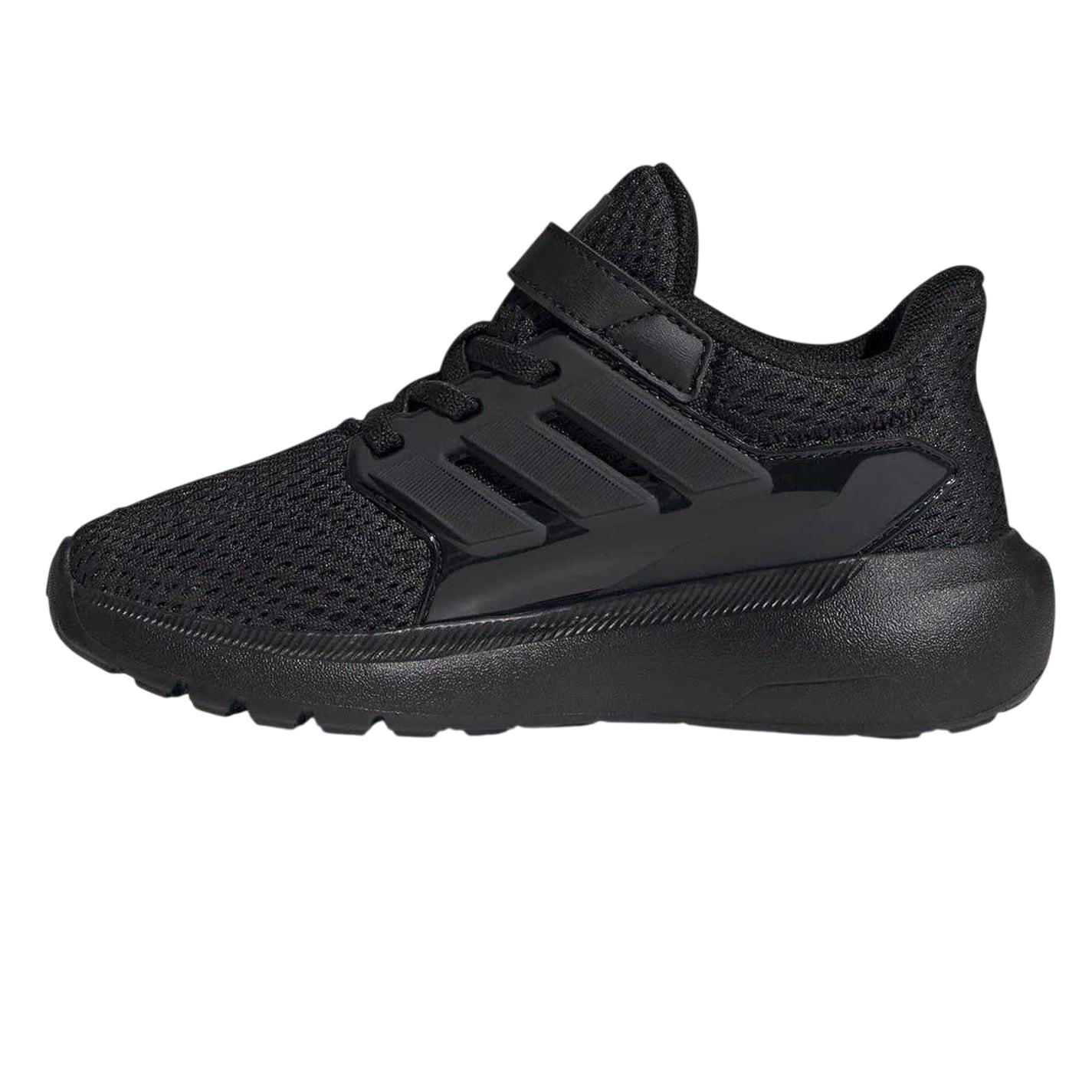 Triple Black - Side - Adidas Childrens-Kids Ultimashow 3 Stripes Cloudfoam Trainers