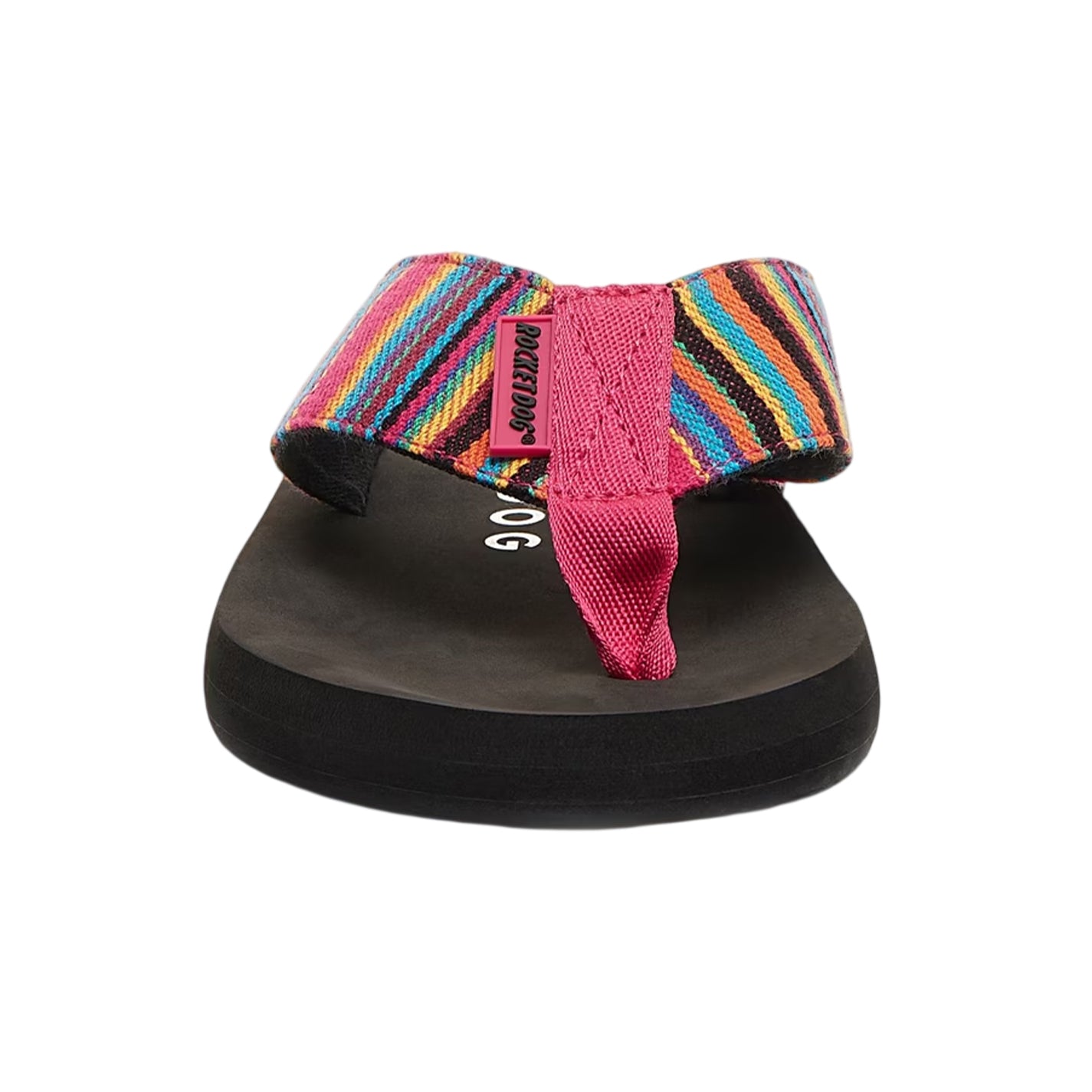 Pink - Lifestyle - Rocket Dog Womens-Ladies Adios Dexter Cotton Flatform Flip Flops