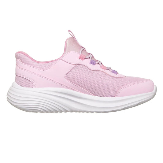 Pink-White - Front - Skechers Childrens-Kids Bounder Trainers