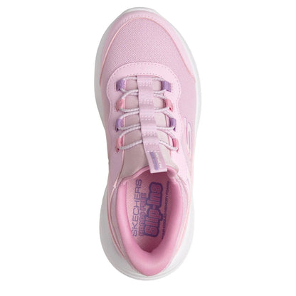 Pink-White - Lifestyle - Skechers Childrens-Kids Bounder Trainers