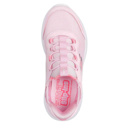 Light Pink-White - Lifestyle - Skechers Childrens-Kids Bounder Trainers
