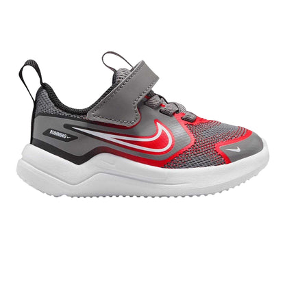 Grey-Red - Front - Nike Childrens-Kids Downshifter 12 Trainers