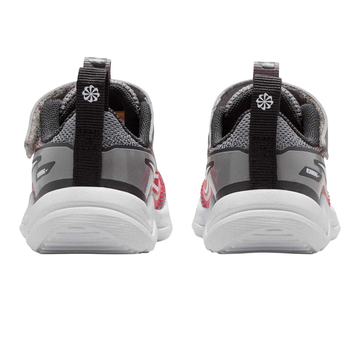 Grey-Red - Back - Nike Childrens-Kids Downshifter 12 Trainers