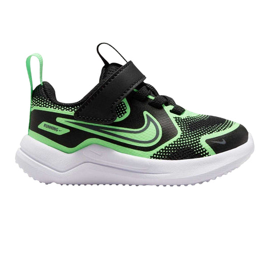 Black-Green - Front - Nike Childrens-Kids Downshifter 12 Trainers