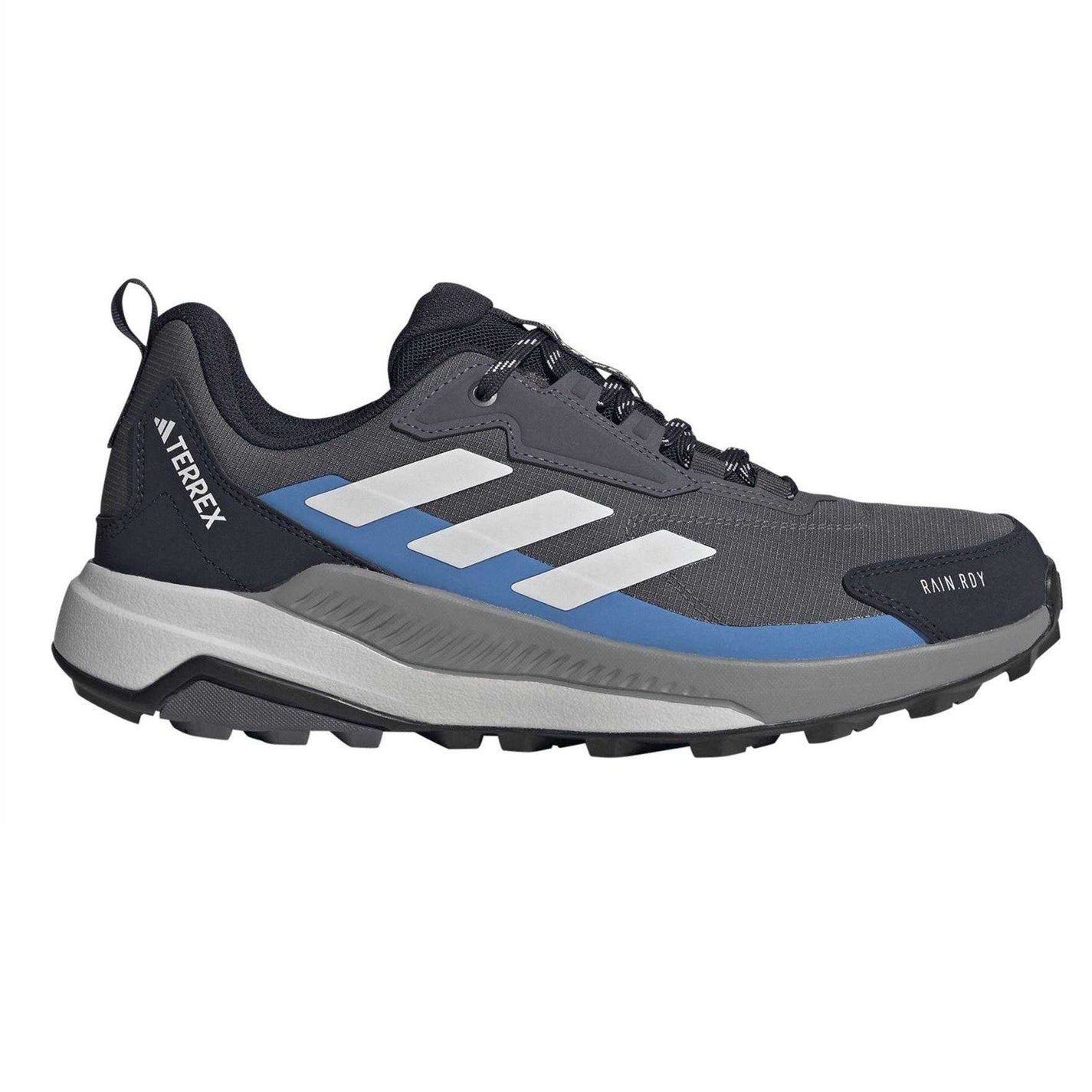 Aurora Black-Grey - Front - Adidas Mens Terrex Anylander Rain.RDY Hiking Shoes