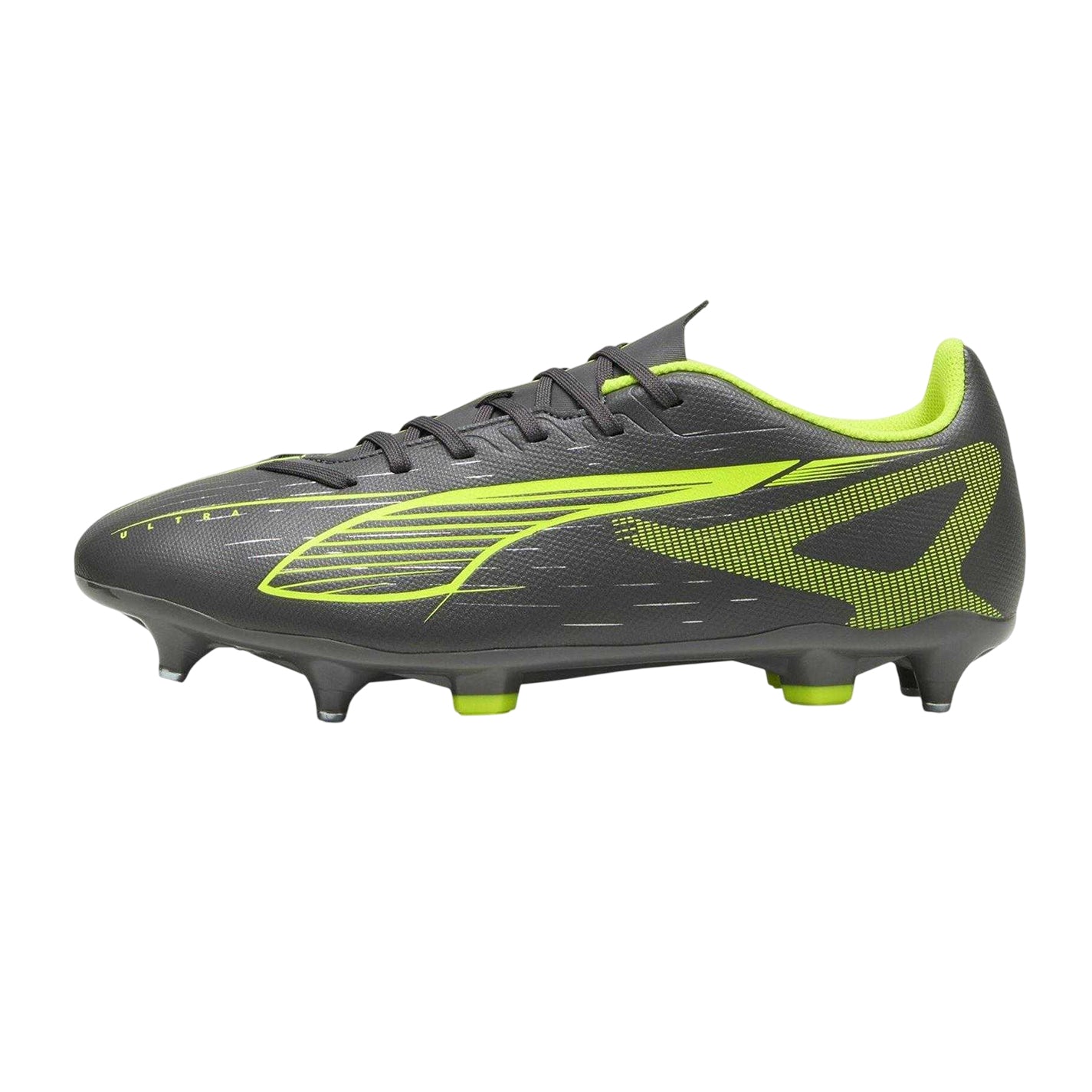 Matted Silver - Back - Puma Mens Ultra Play Cleated Soft Ground Football Boots