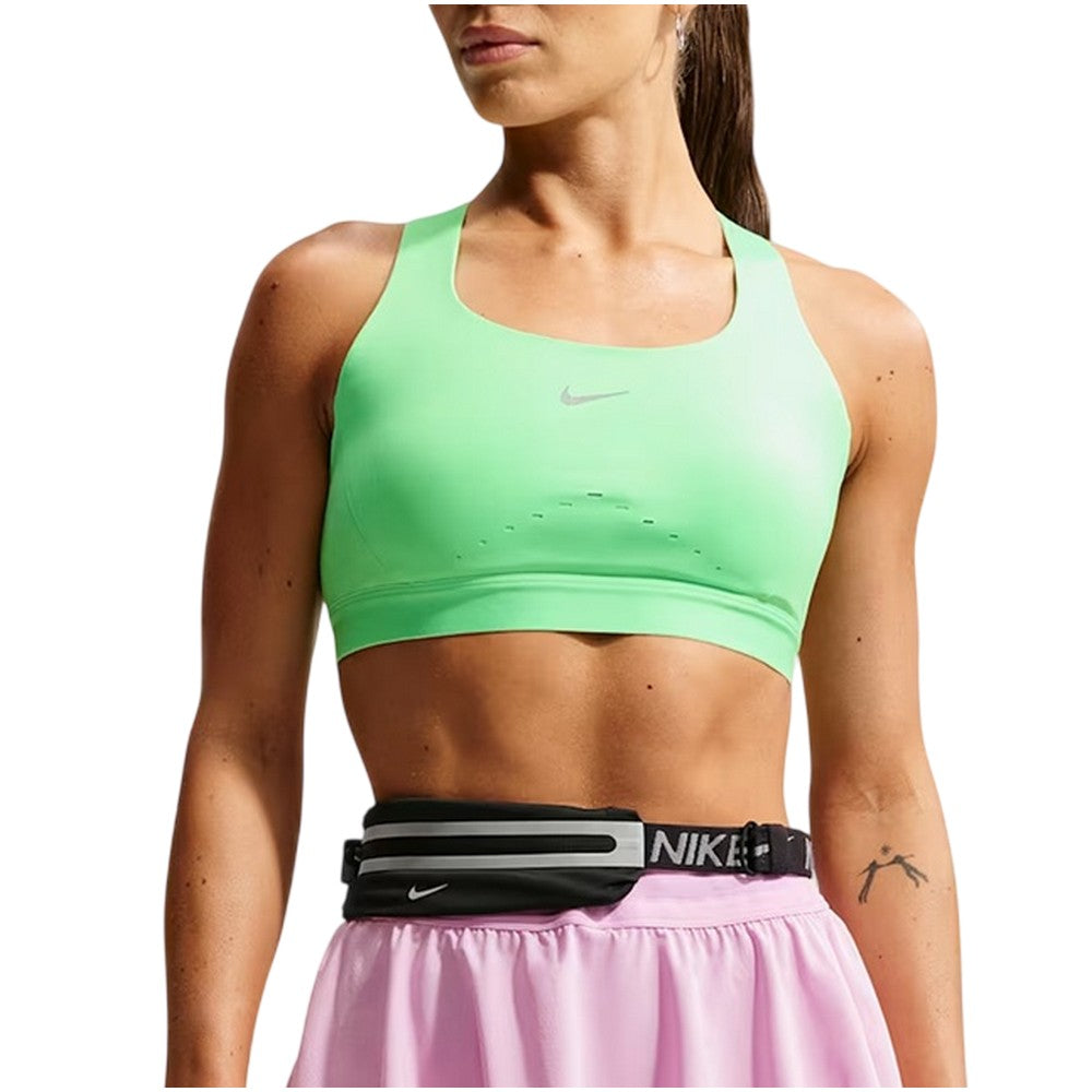 Green - Front - Nike Womens-Ladies Swoosh Sports Bra
