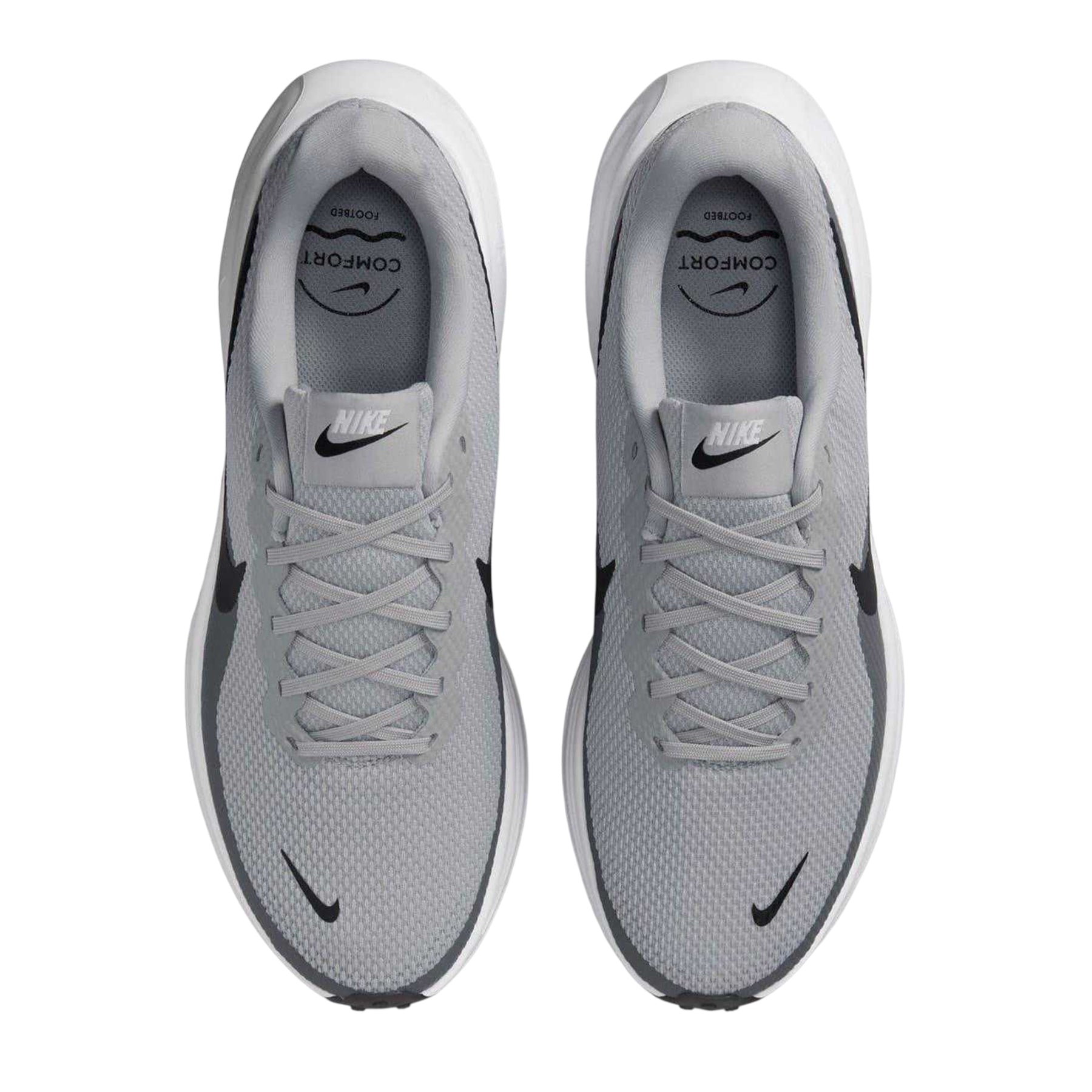 Grey-White - Side - Nike Mens Revolution 7 Trainers
