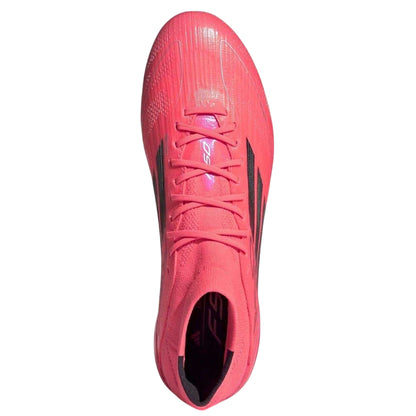 Pink-Black - Lifestyle - Adidas Womens-Ladies F50 Elite Mid Cut Firm Ground Football Boots