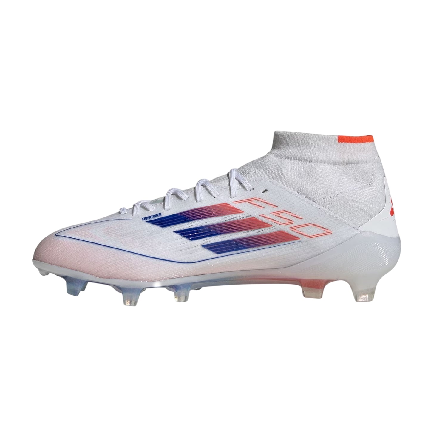 White-Blue - Back - Adidas Womens-Ladies F50 Elite Mid Cut Firm Ground Football Boots